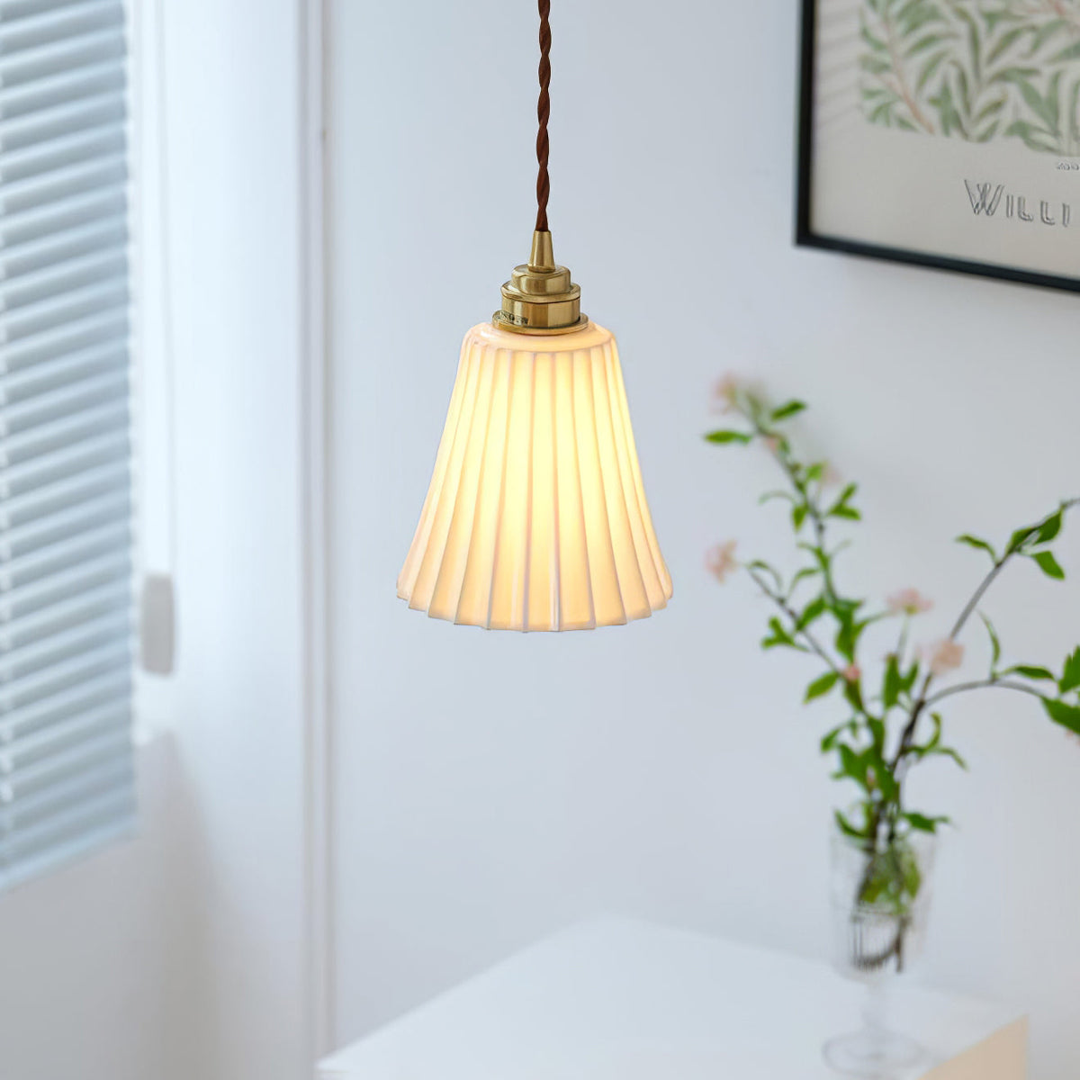 Rosadek Trumpet Ceramic Pendant Light