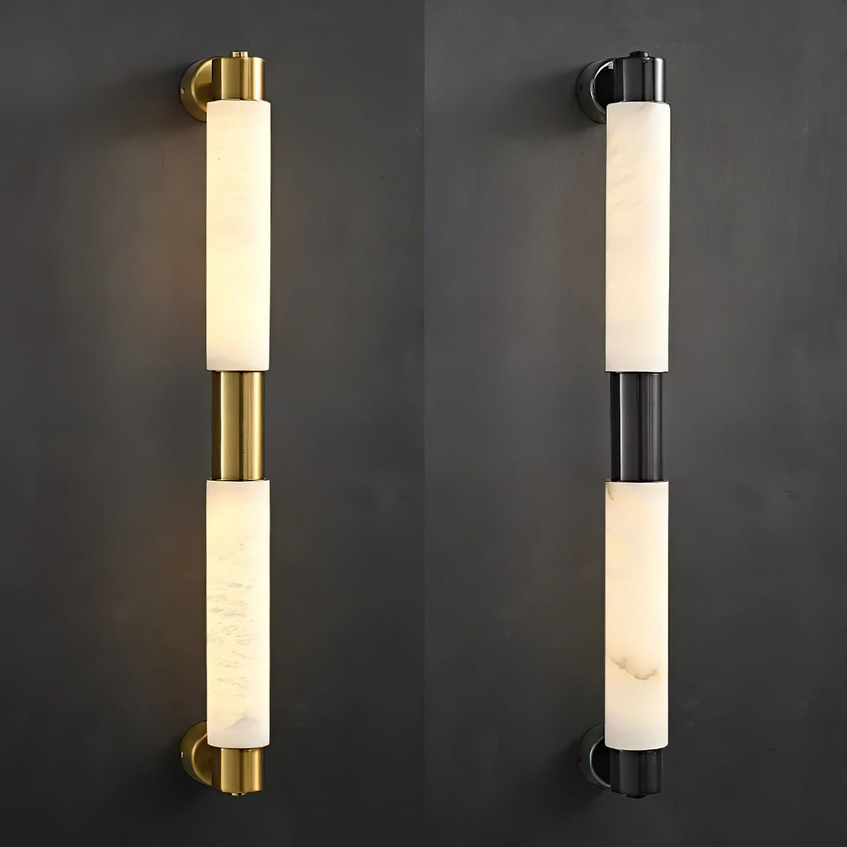 Alraei Tube Alabaster Wall Lamp