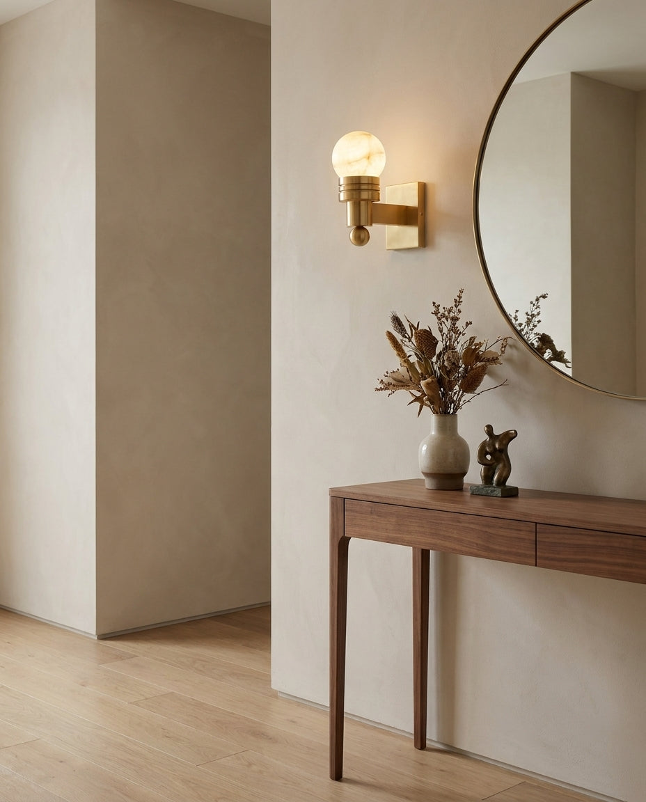 Tupelo Alabaster Wall Sconce