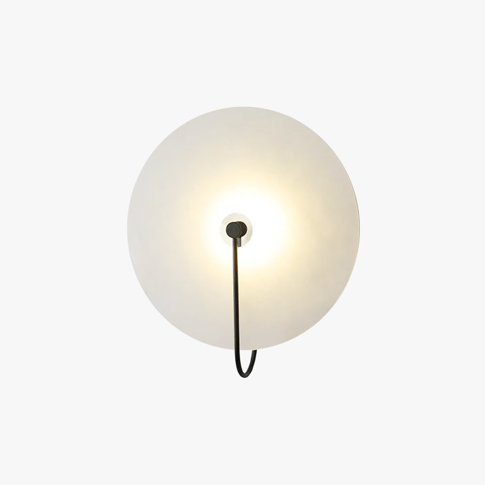 Kristy Alabaster LED Wall Lamp Round Iconic Circular