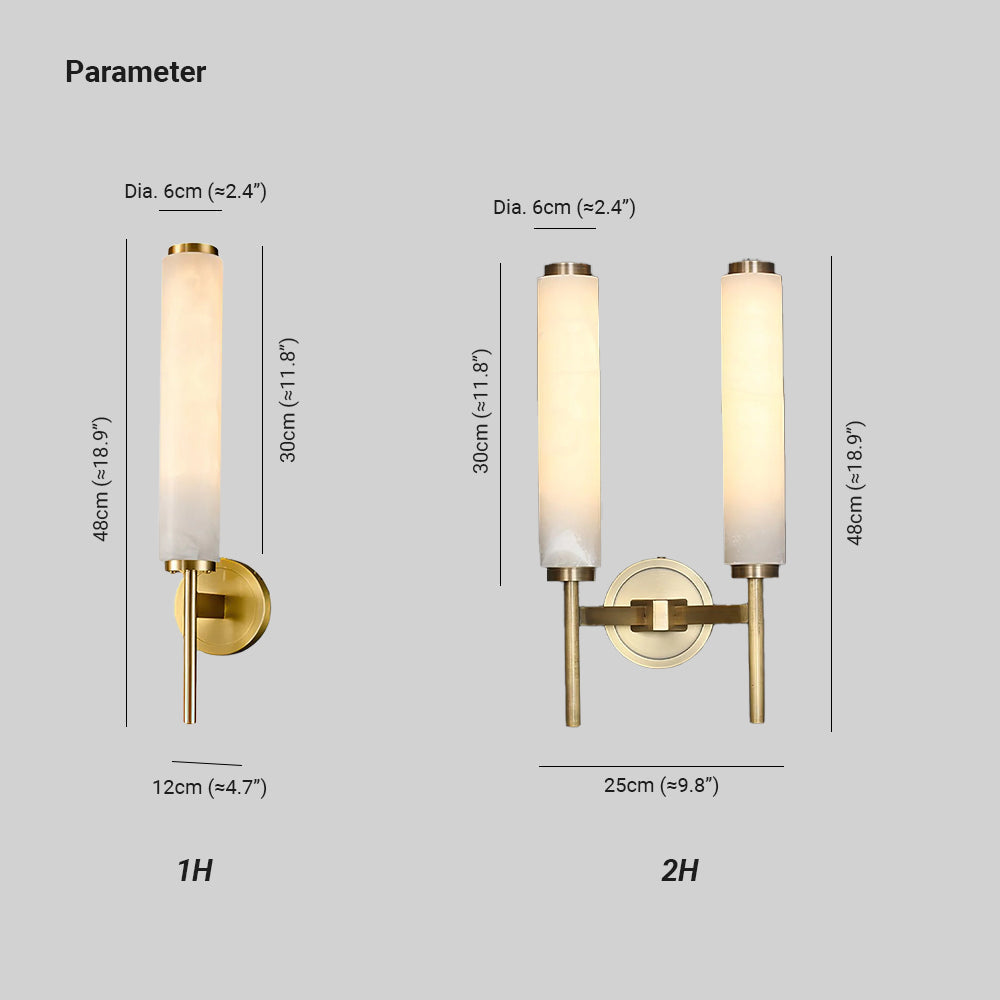 Sobigad Art Deco Alabaster Wall Lamp