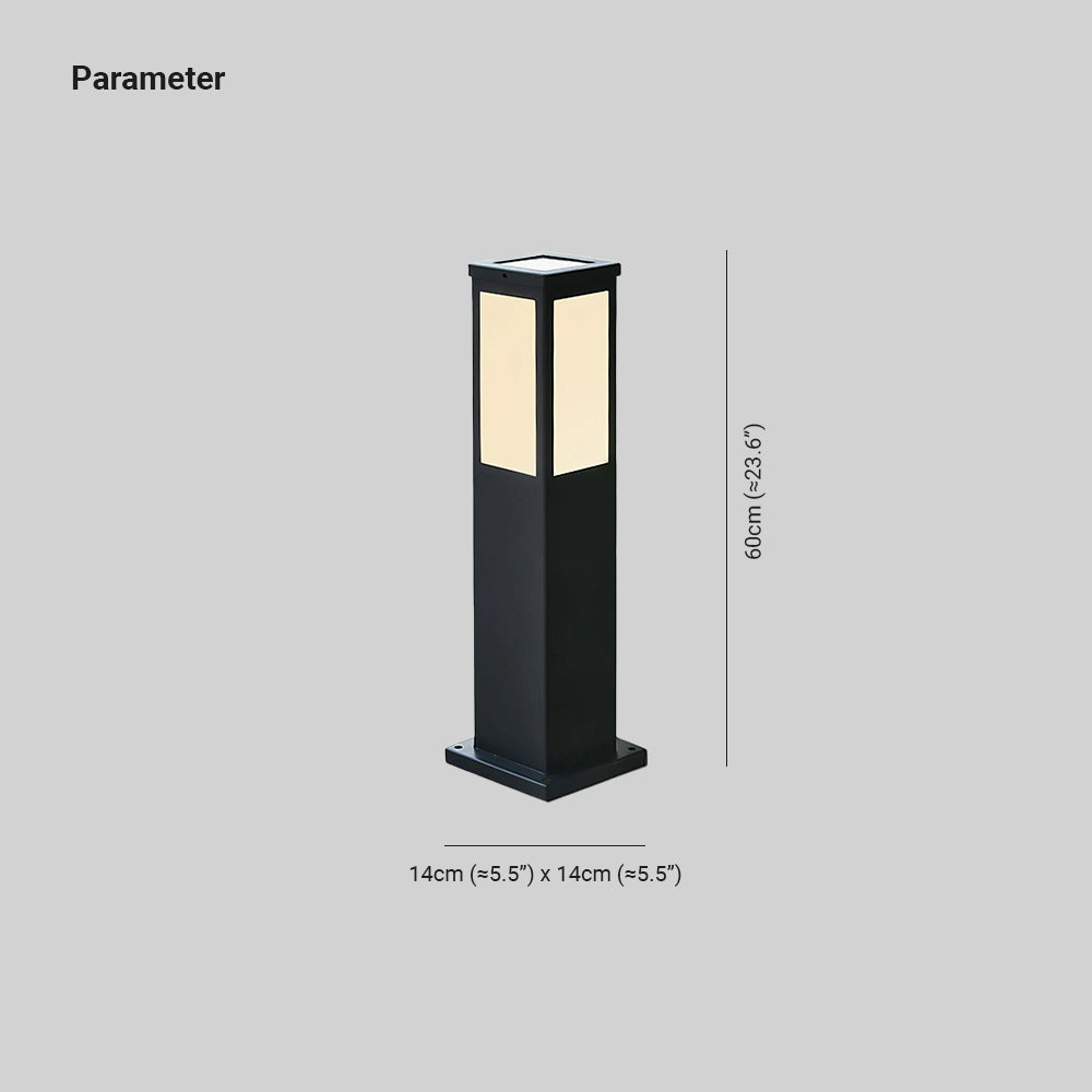 Saponed Bollard Solar Outdoor Light
