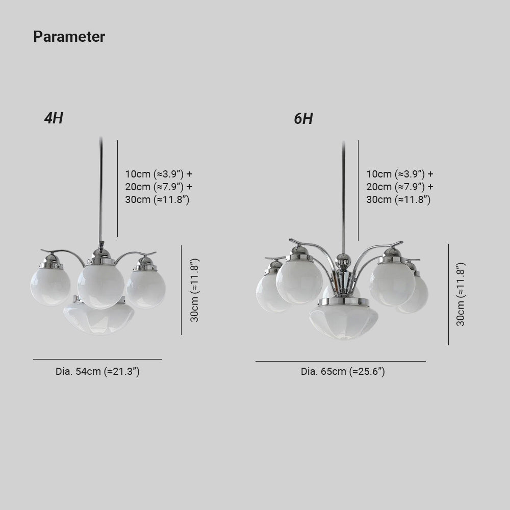 Cunasor Globe Glass Chandeliers