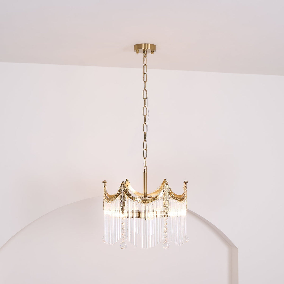 Higuvil Chandeliers Luxurious Glass Farmhouse