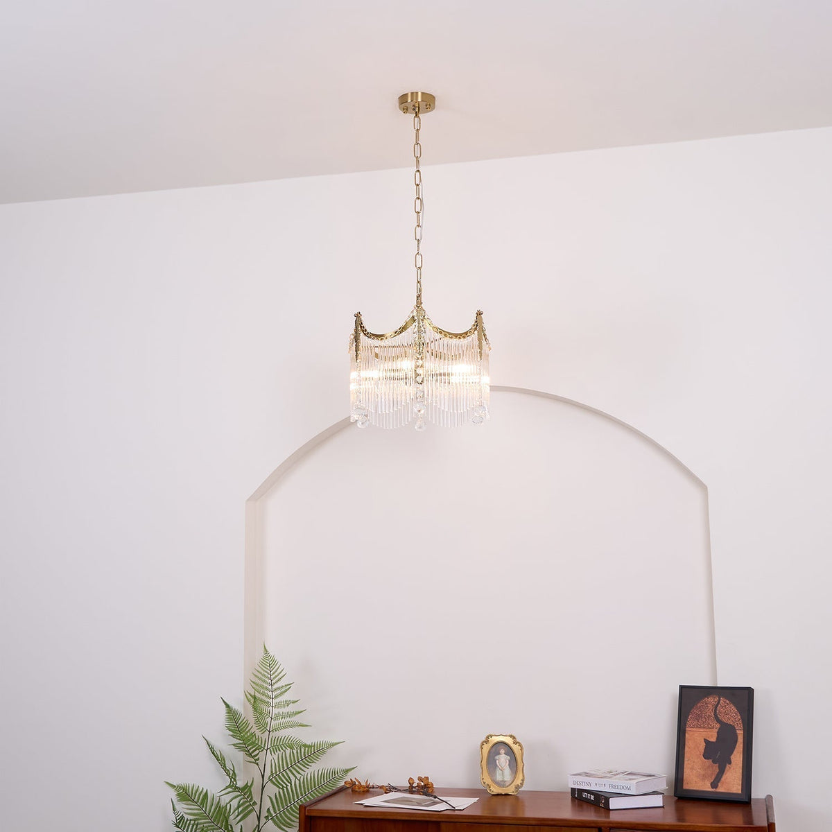 Higuvil Chandeliers Luxurious Glass Farmhouse