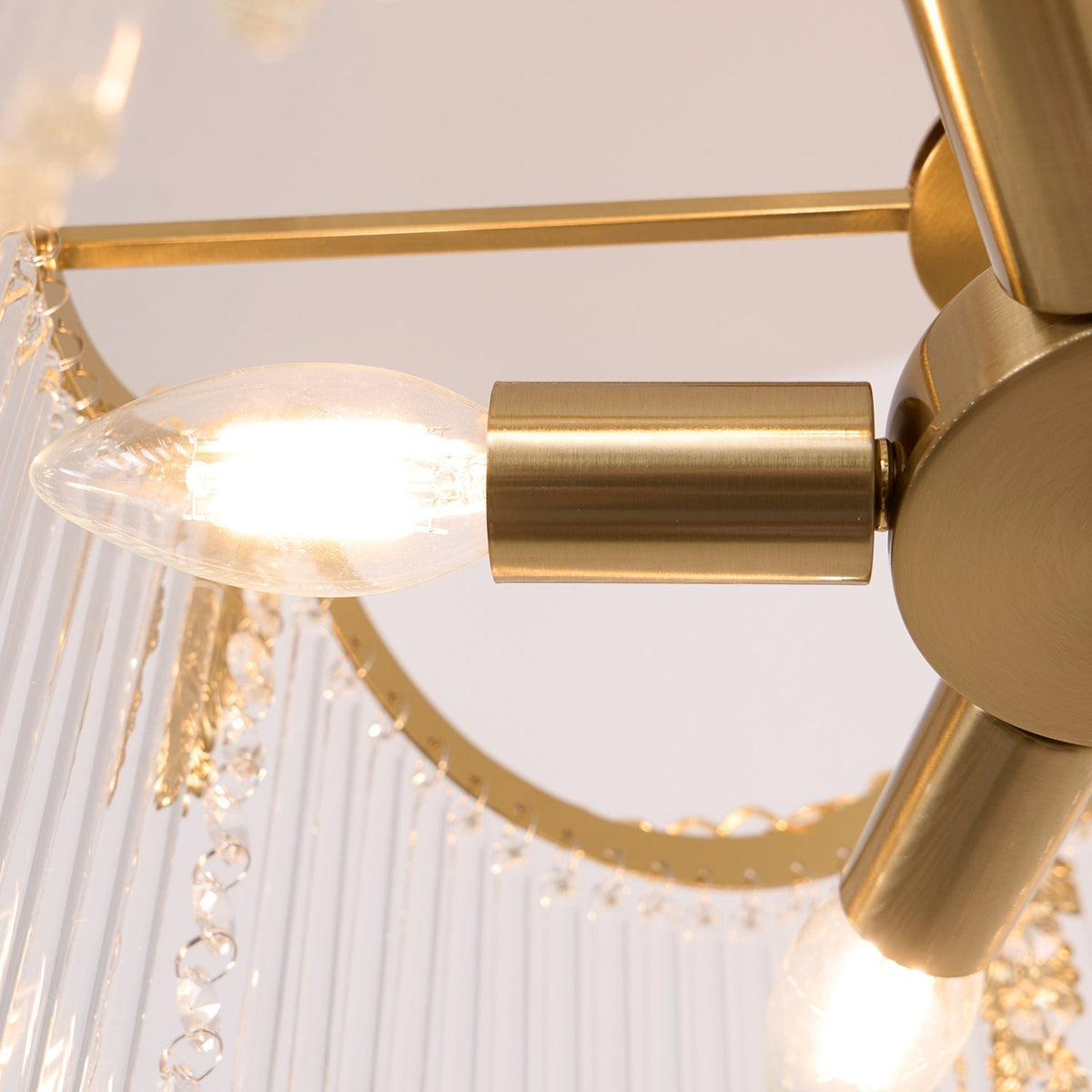 Higuvil Chandeliers Luxurious Glass Farmhouse