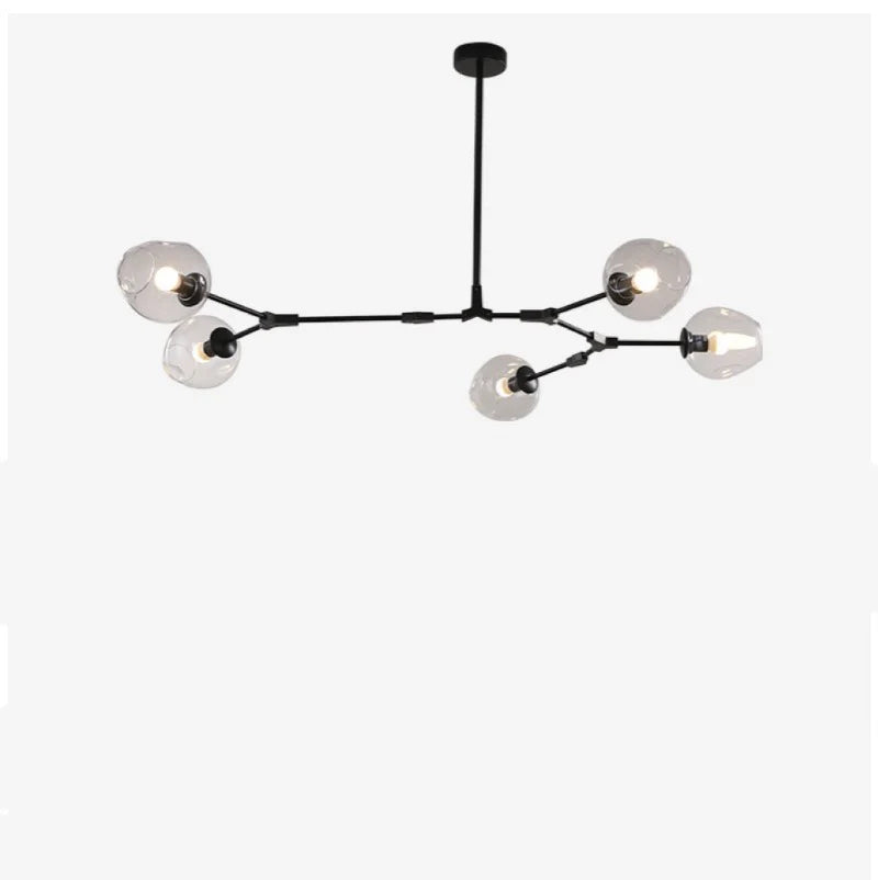 Zerin Nordic Modern Glass Pendant Light Clear Bubble-Neutral Decor