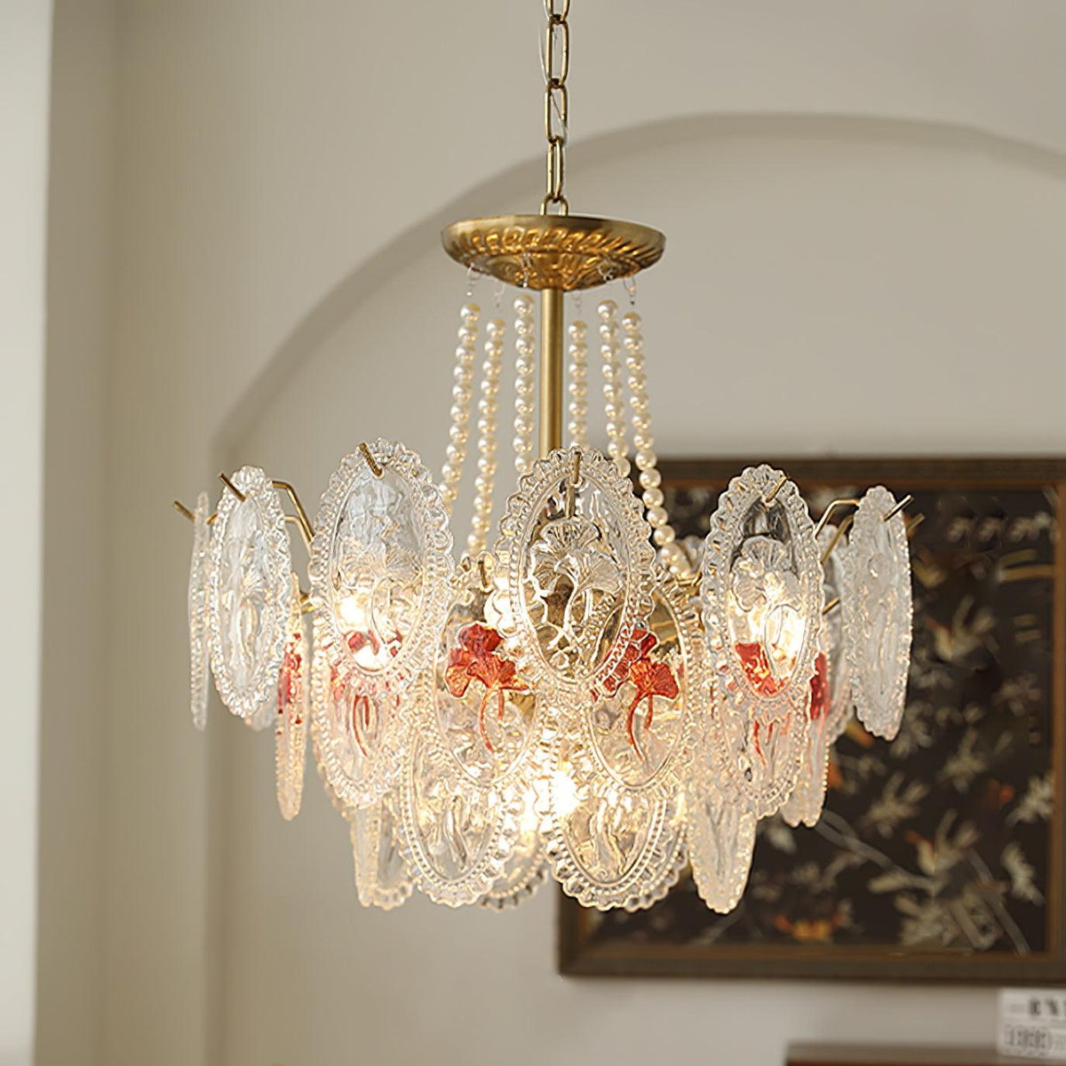 Vamader Chandelier Lustrous pearls