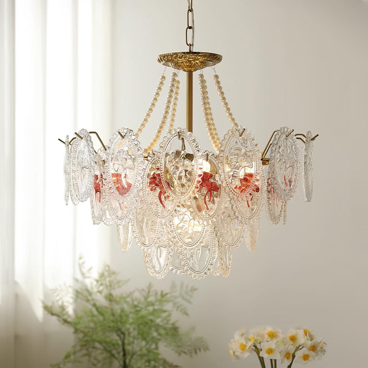 Vamader Chandelier Lustrous pearls