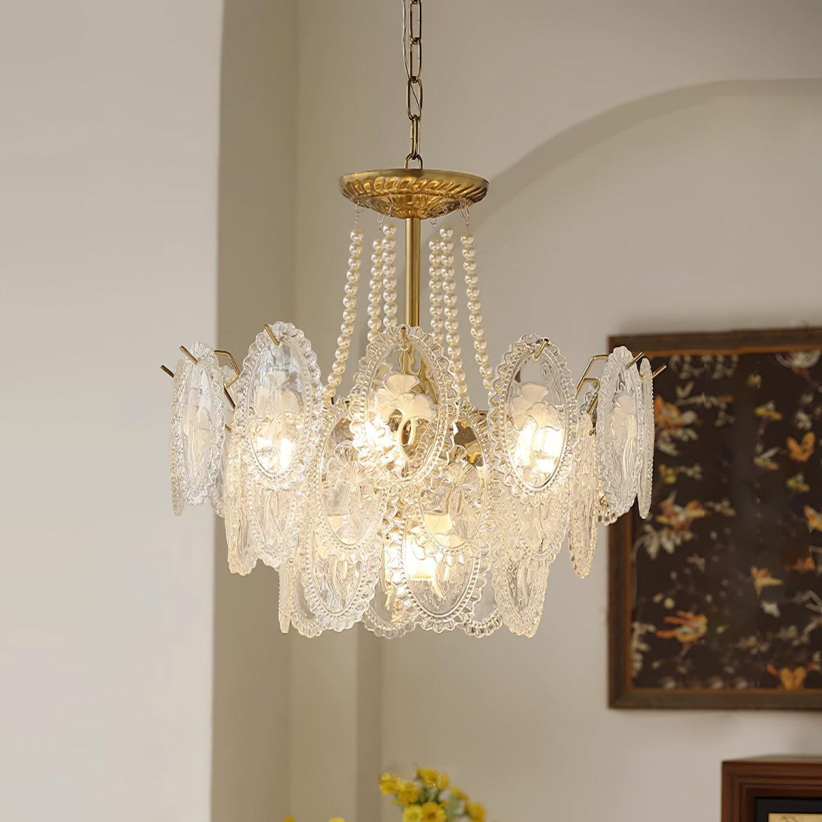 Vamader Chandelier Lustrous pearls