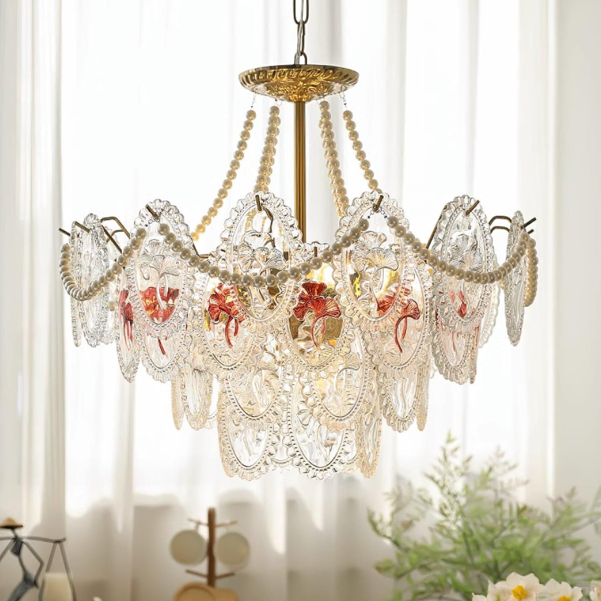 Vamader Chandelier Lustrous pearls