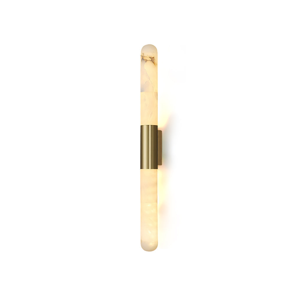 Alborette Alabaster Tube Wall Sconce