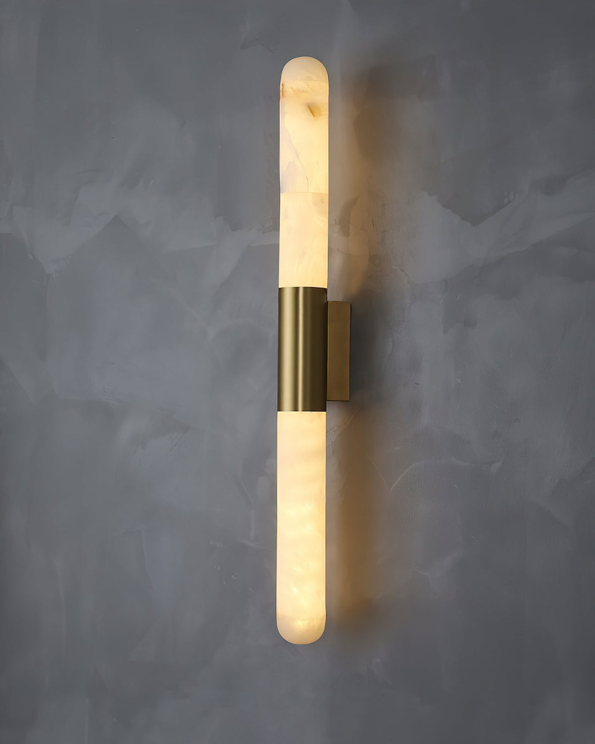 Alborette Alabaster Tube Wall Sconce