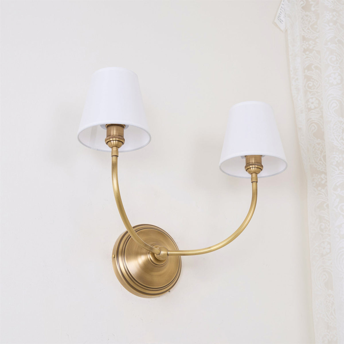 Pegedut Wall Lamp Black Bronze Fabric
