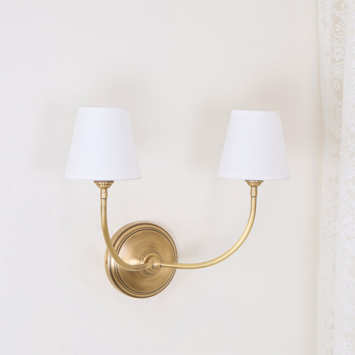 Pegedut Wall Lamp Black Bronze Fabric