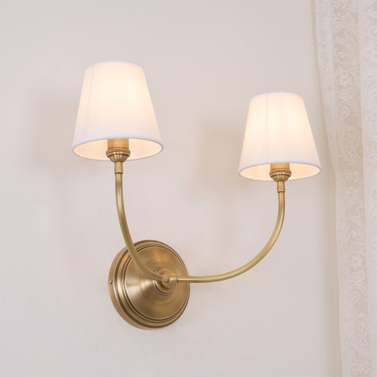Pegedut Wall Lamp Black Bronze Fabric