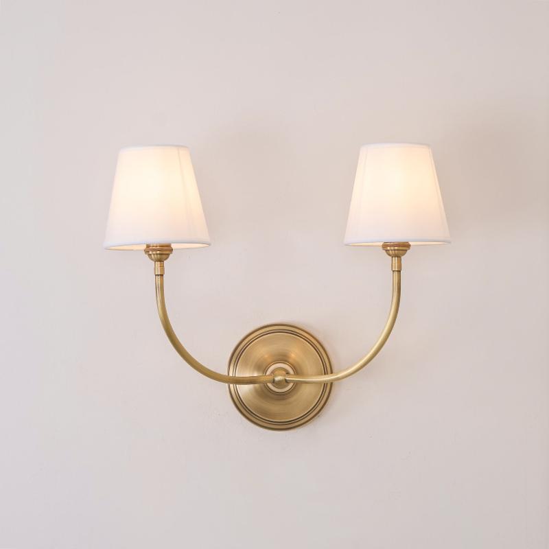 Pegedut Wall Lamp Black Bronze Fabric