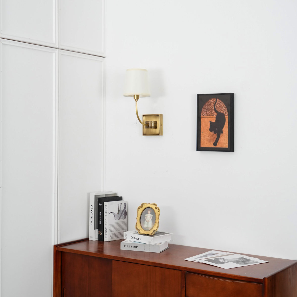 Pegedut Wall Lamp Black Bronze Fabric