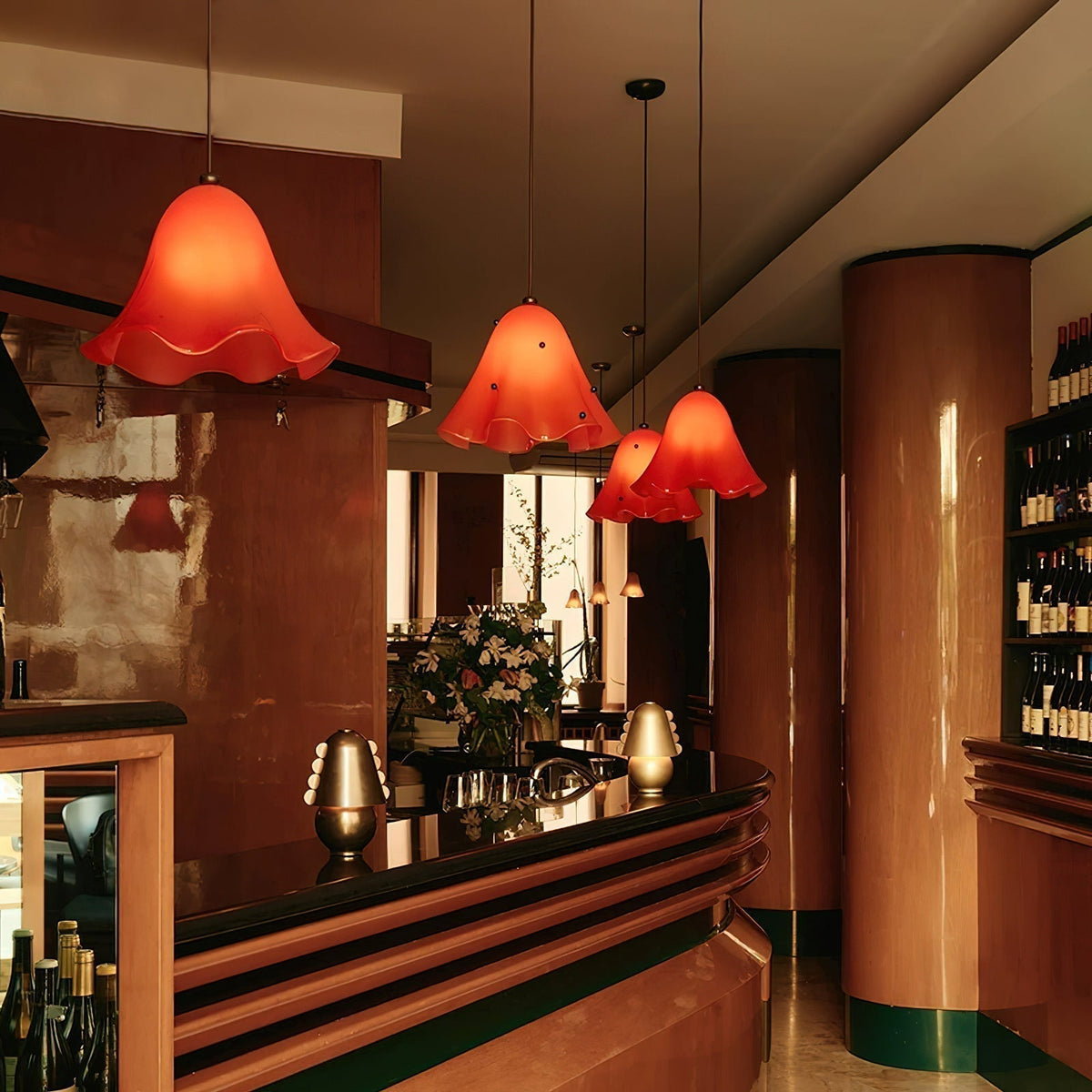 Arden Bell Glass Pendant Light
