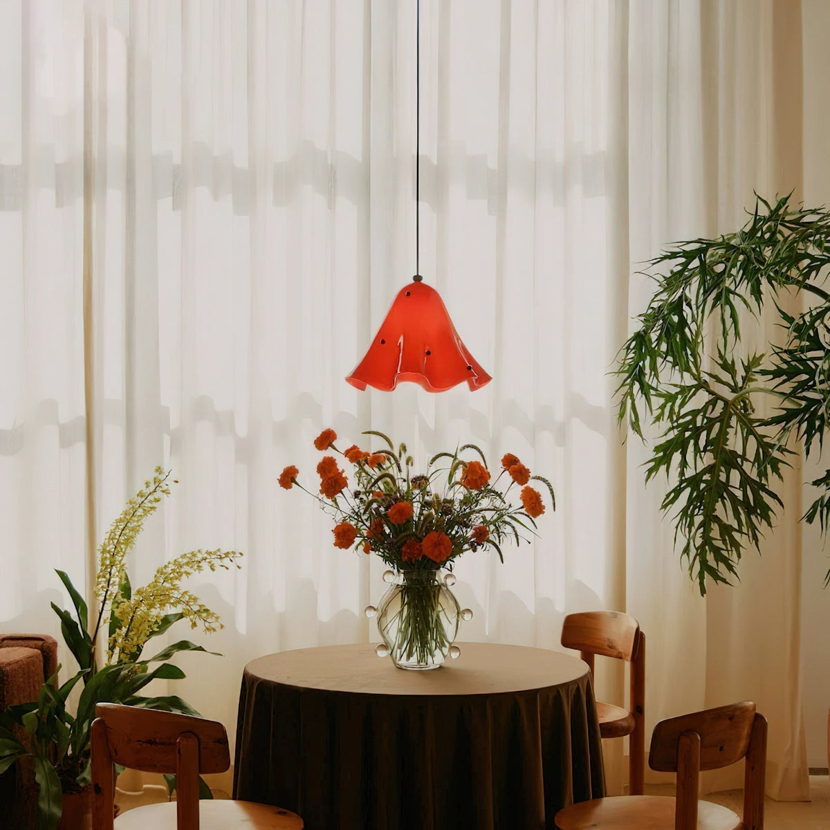 Arden Bell Glass Pendant Light