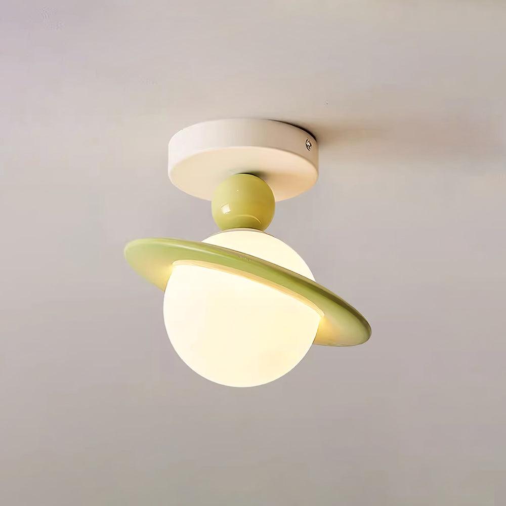 Selvian Ceiling Light Red and White Sputnik Retro