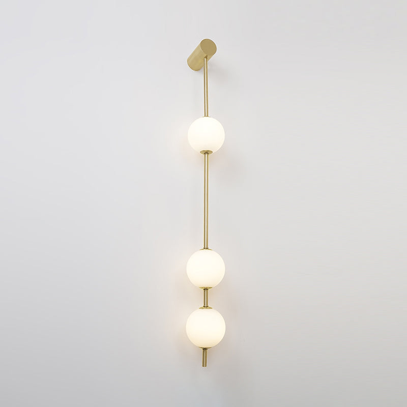 Soloiella Wall Lamp Vertical Balls Brass