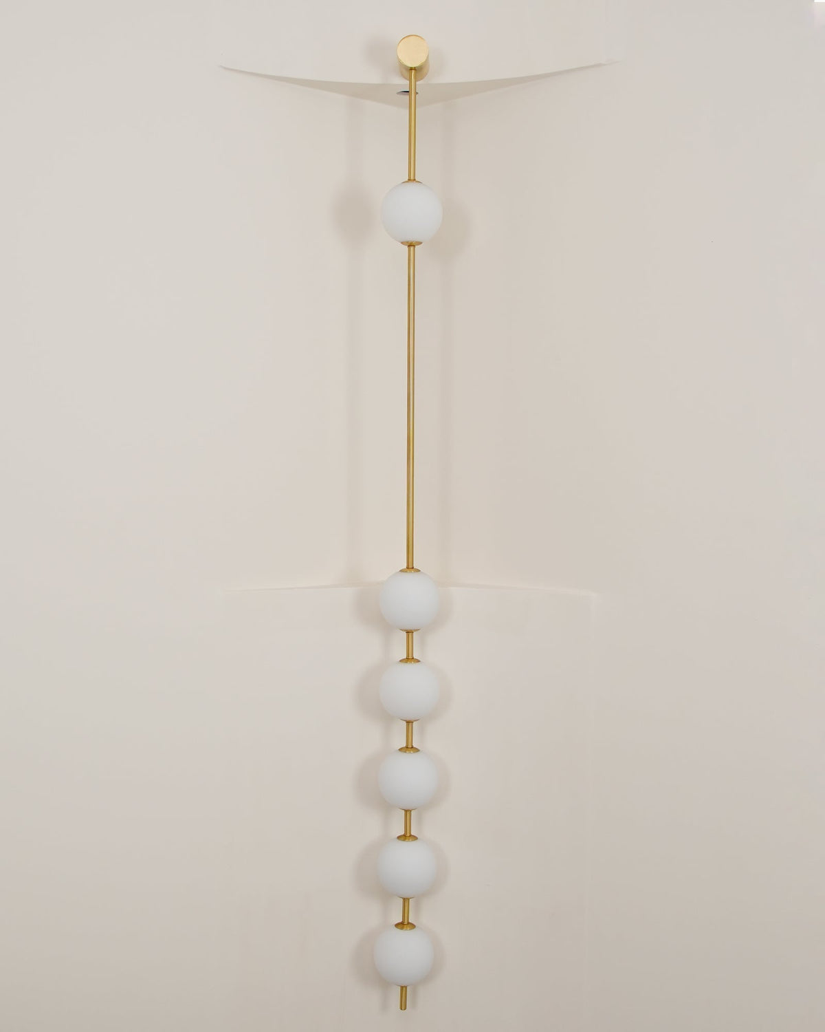 Soloiella Wall Lamp Vertical Balls Brass