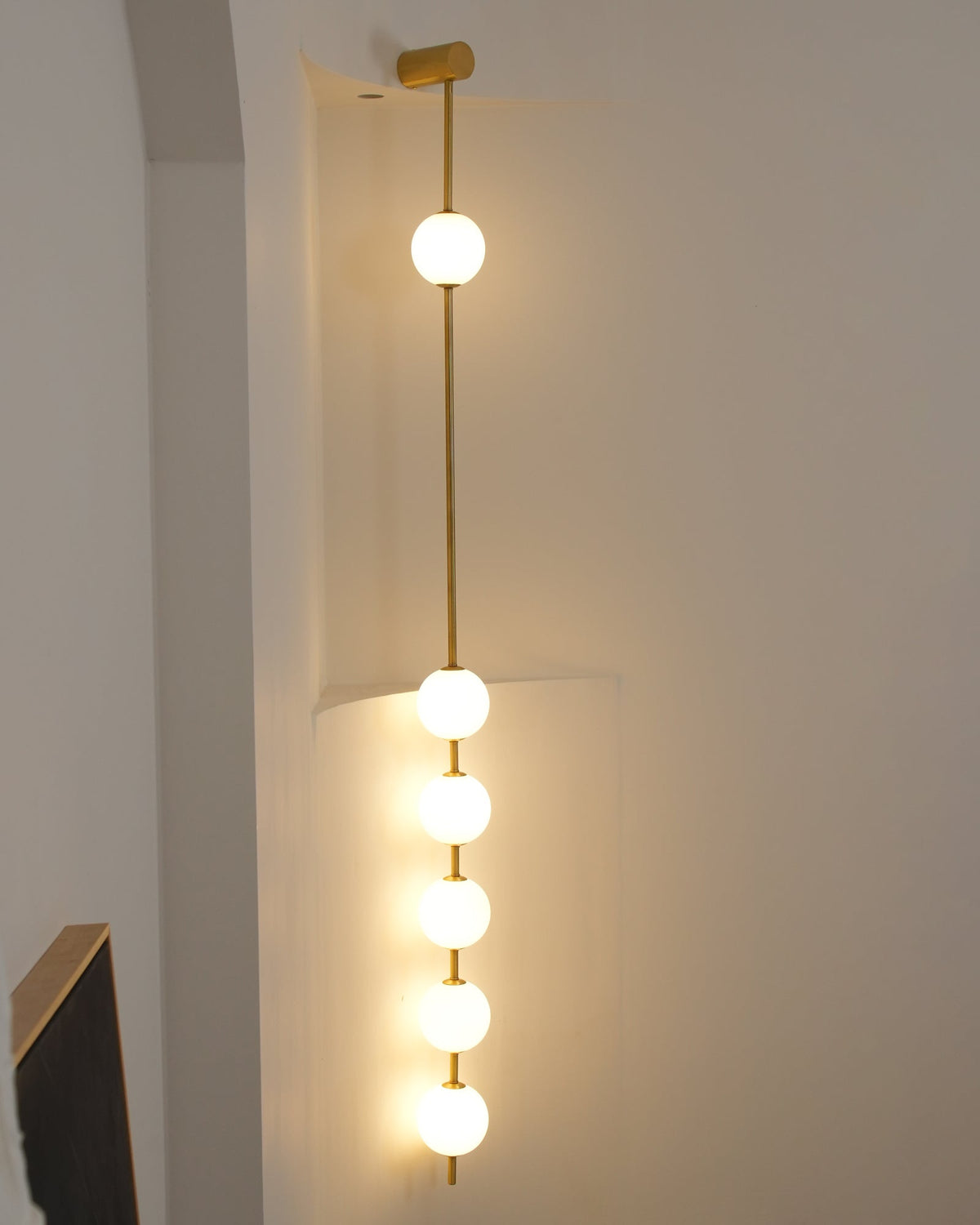 Soloiella Wall Lamp Vertical Balls Brass