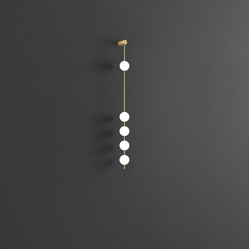 Soloiella Wall Lamp Vertical Balls Brass