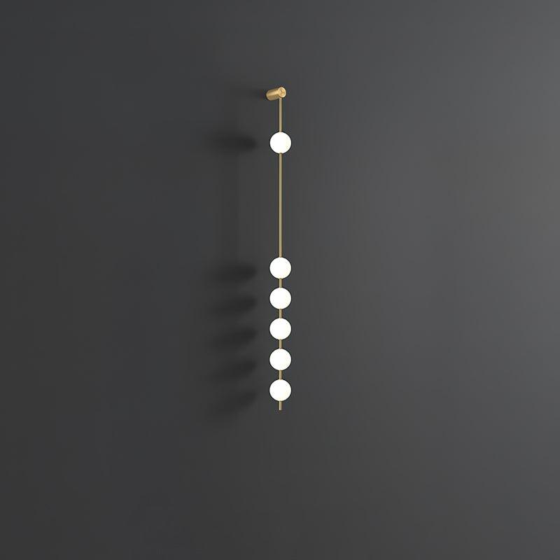 Soloiella Wall Lamp Vertical Balls Brass