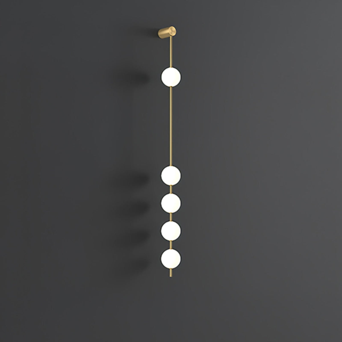 Soloiella Wall Lamp Vertical Balls Brass