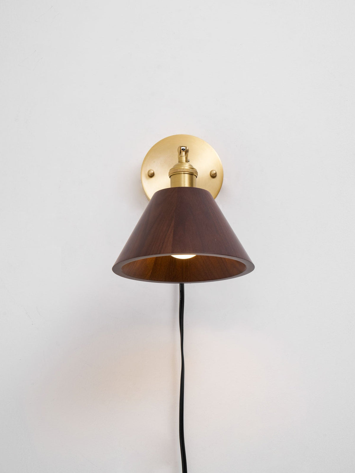 Oakmere Wood Plug In Indoor Wall Light