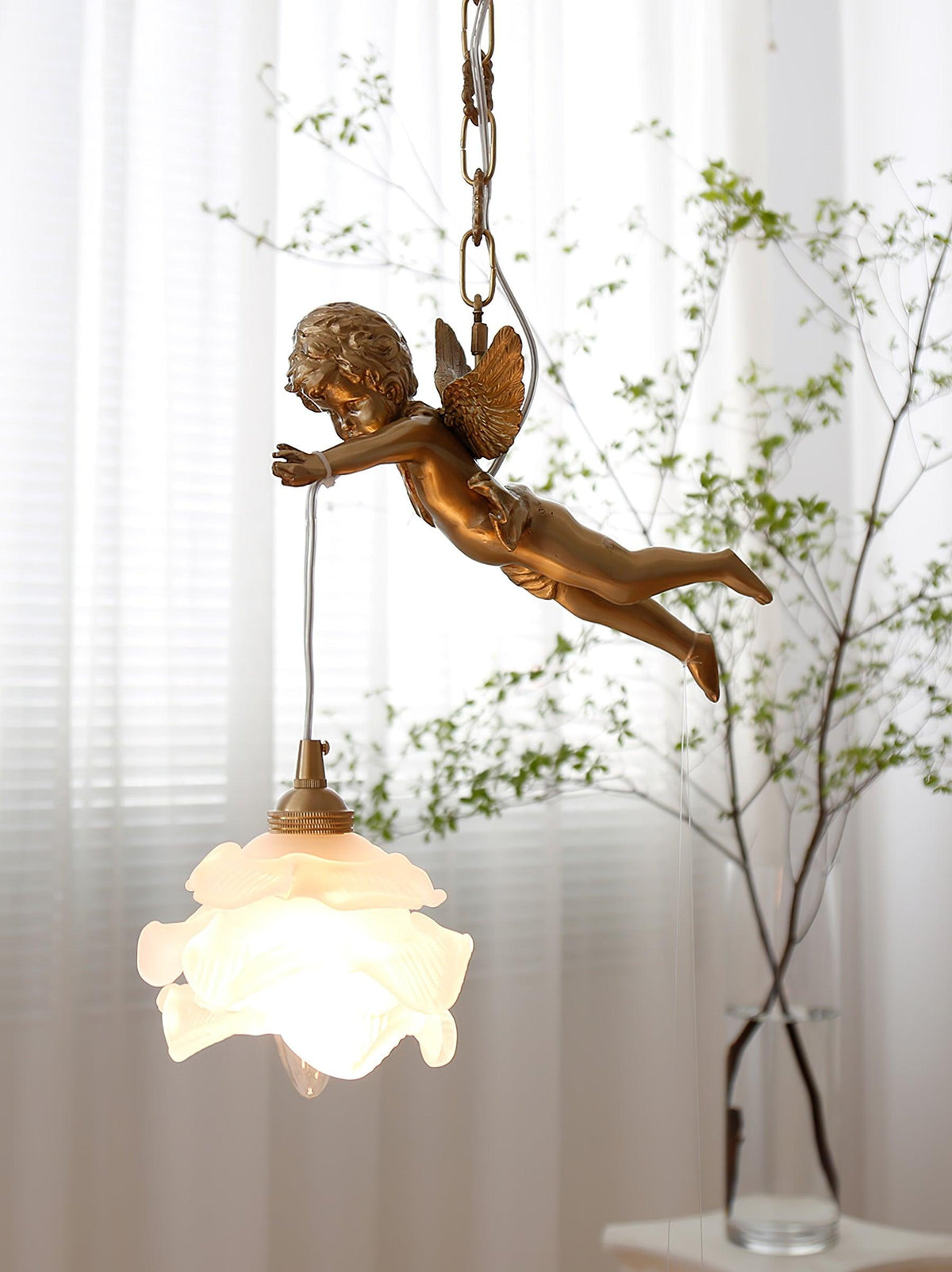 Solene Brass Light Luxury Pendant Light
