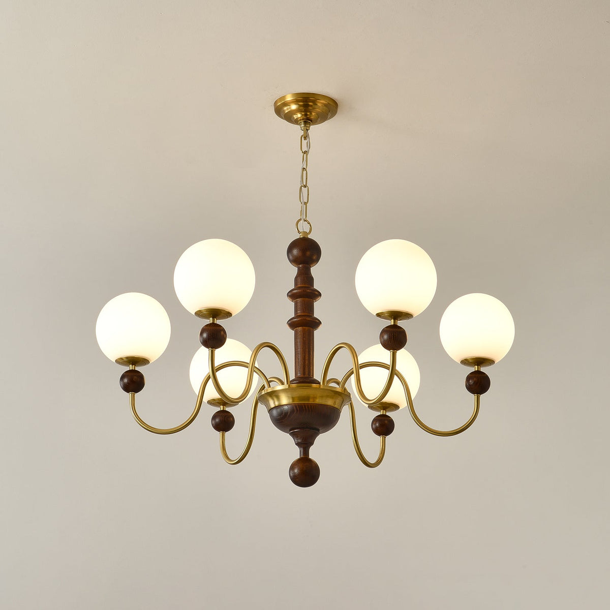 Lumirora Chandelier Vintage Curved Sphere