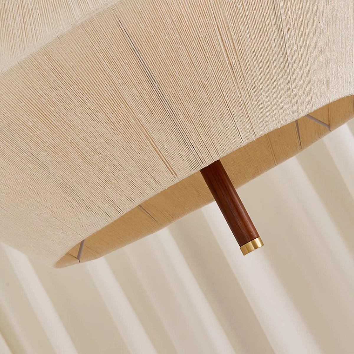 Elowen Pendant Lamp Cotton-Thread Walnut Natural