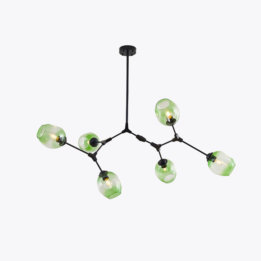 Zerin Nordic Modern Glass Pendant Light Clear Bubble-Neutral Decor
