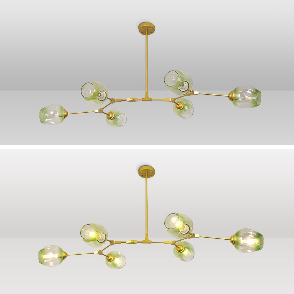 Zerin Nordic Modern Glass Pendant Light Clear Bubble-Neutral Decor