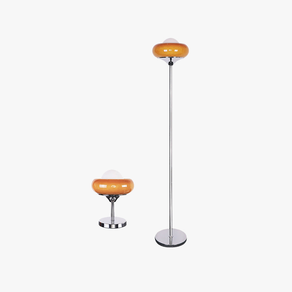 Libegek Modern Stained Glass Tall Floor Lamp