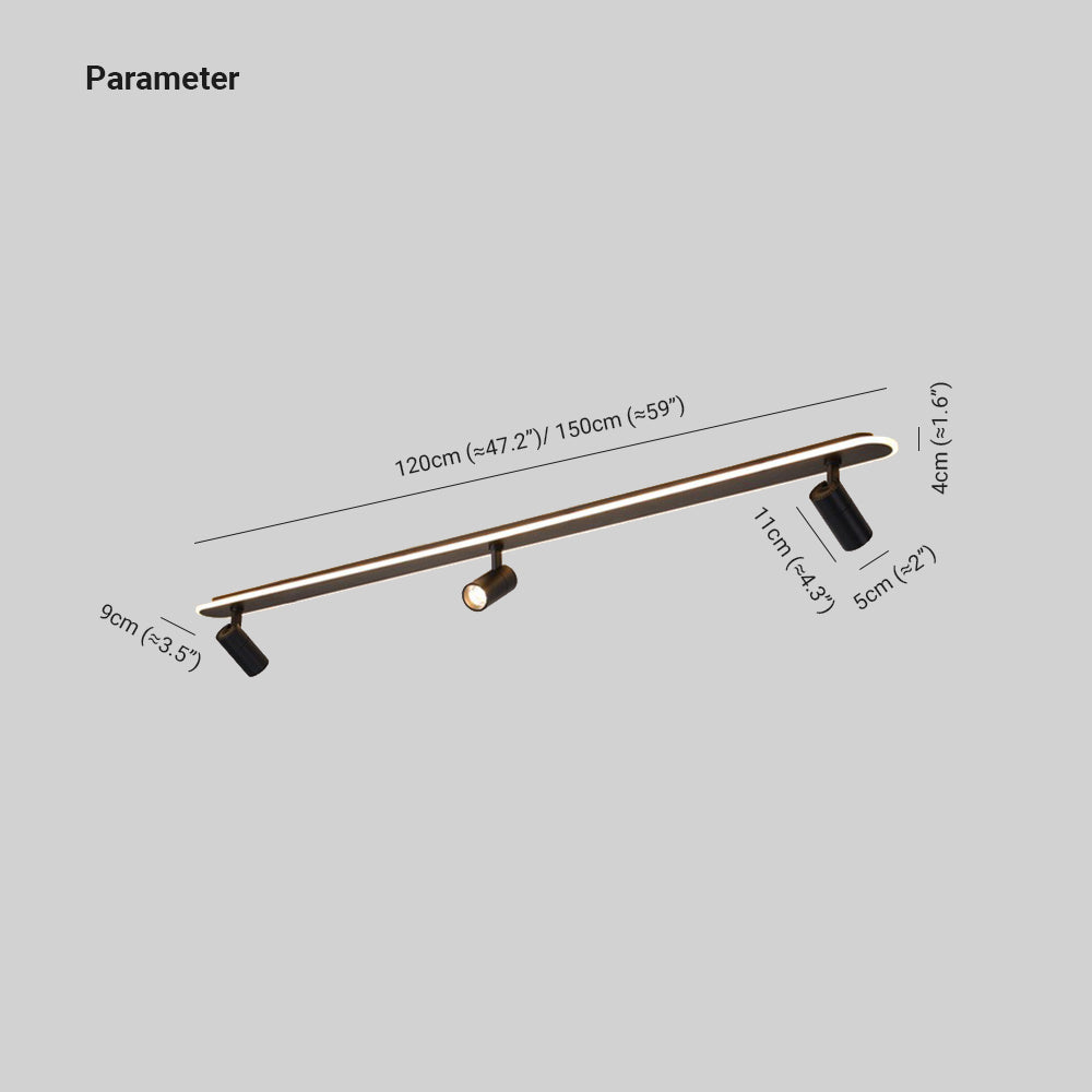 Taragem Ceiling Light 120/150 cm Spotlight for Hallway & Living Room