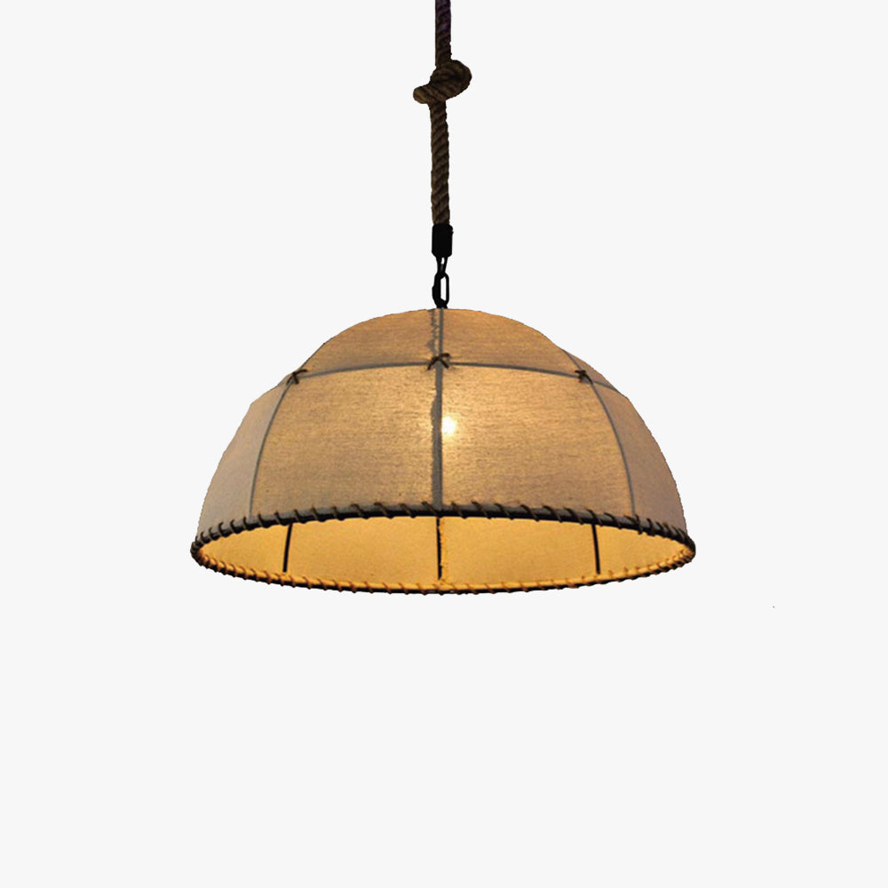 Vunavek Industrial LED Pendant Light Metal Rope Bedroom