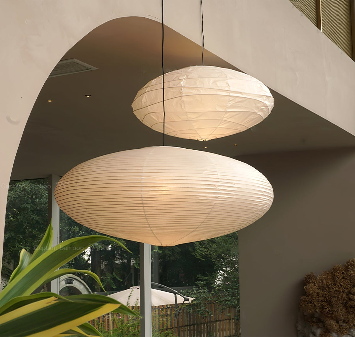 Piairaine Washi Paper 15A Pendant Light