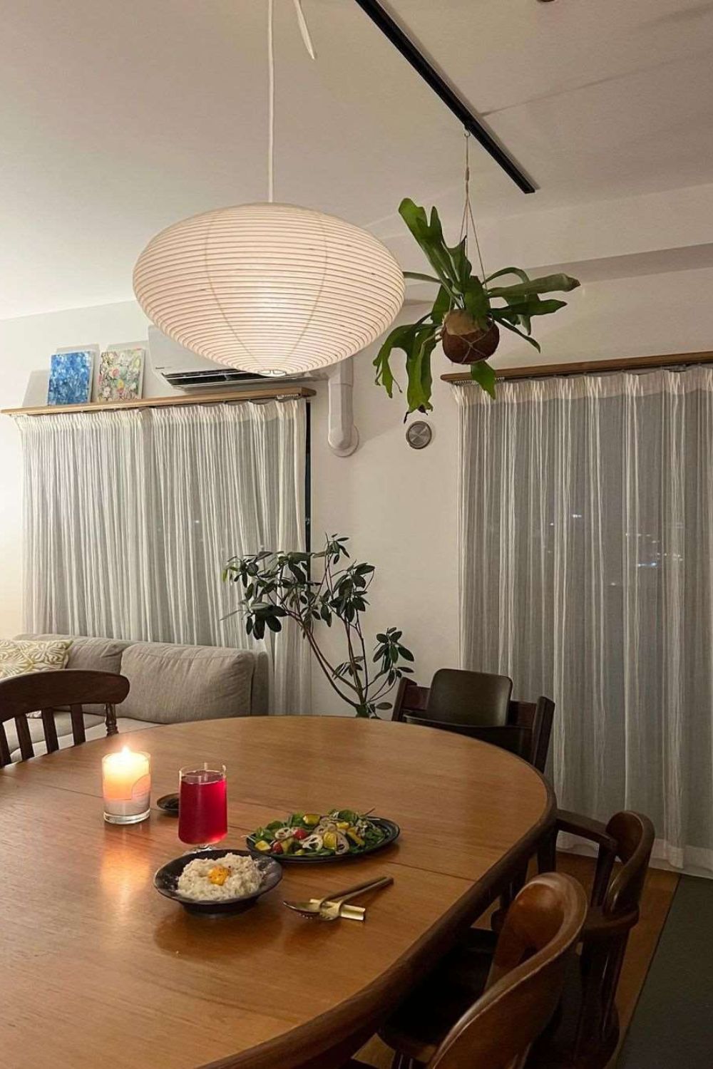 Piairaine Washi Paper 15A Pendant Light