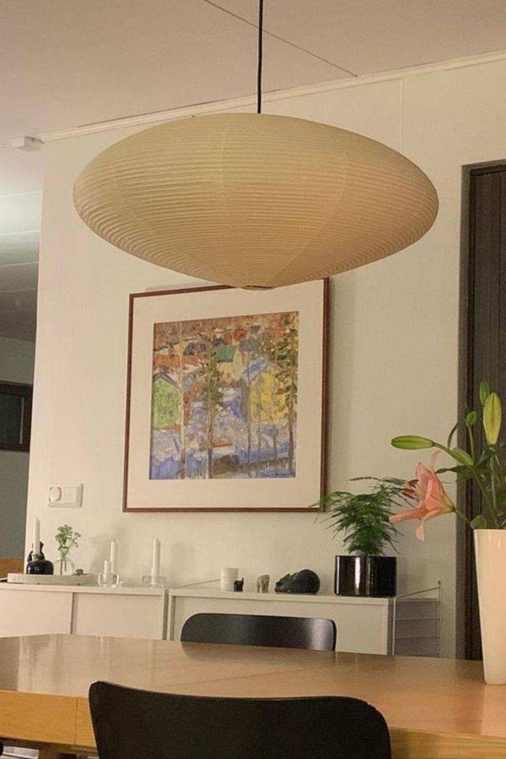 Piairaine Washi Paper 15A Pendant Light