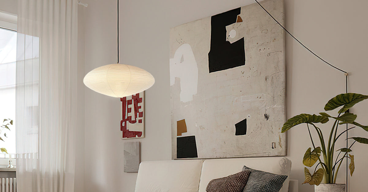 Piaiviella Pendant Lamp Paper for Living Room