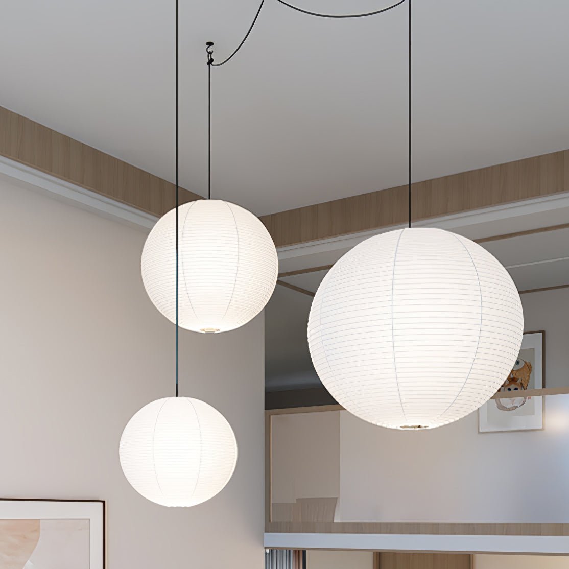 Rotolem Pendant Swag Light Mulberry Silk