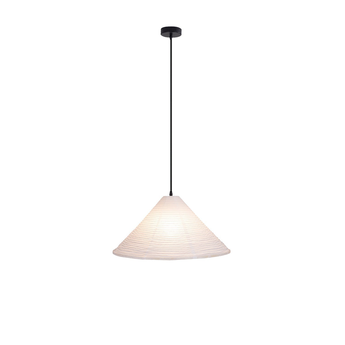 Conic Paper Pyramid Pendant Lamp