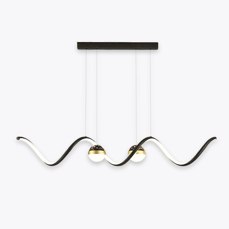 Sopebok Nordic Globe Wavy Metal/ Pendant Light