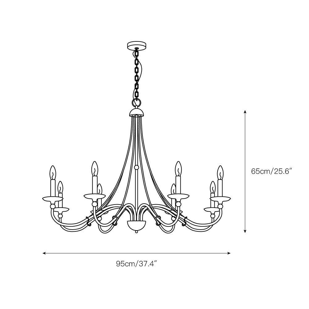 Avenerian Vintage Industrial County Chandelier