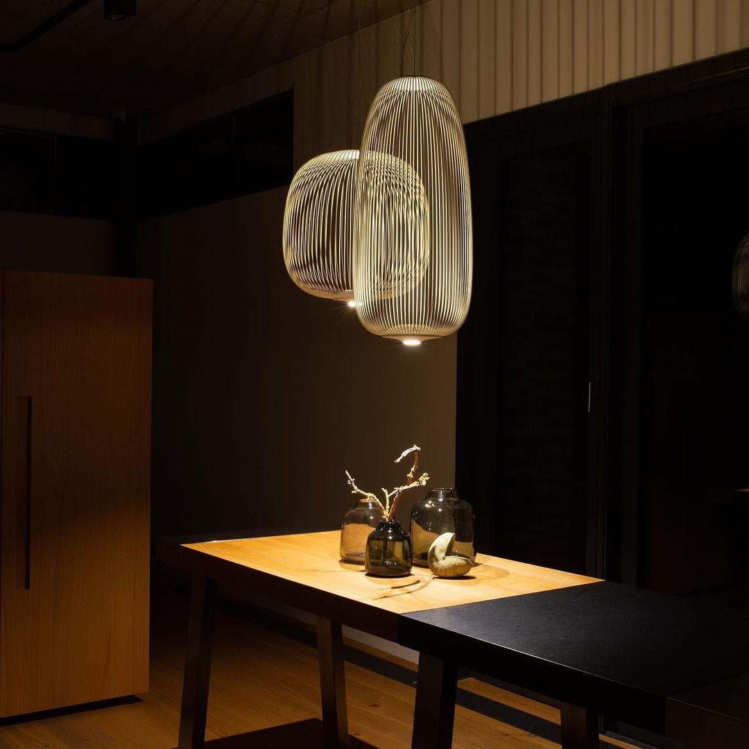 Lumio Lightweight Spokes Cage Pendant Light