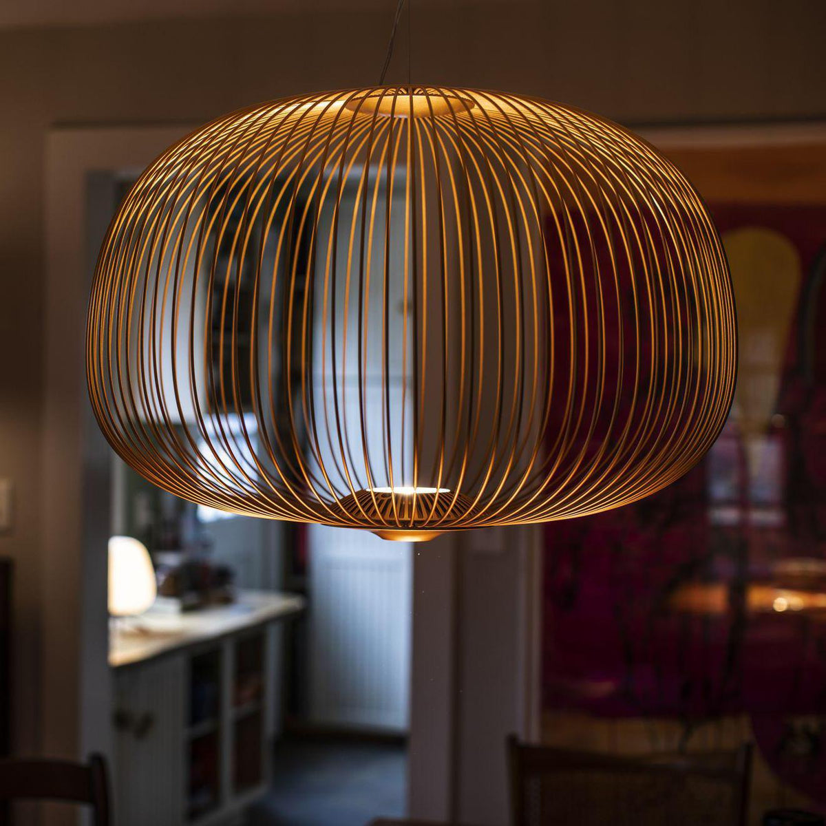 Lumio Lightweight Spokes Cage Pendant Light